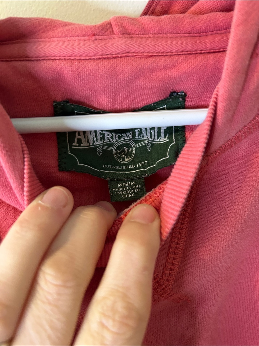 72. American Eagle Outfitters Coral Pullover Hoodie - Picture 2 of 2
